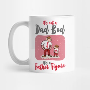 Dad Bod | Dim Gray And Red Text Funny Dad Mug